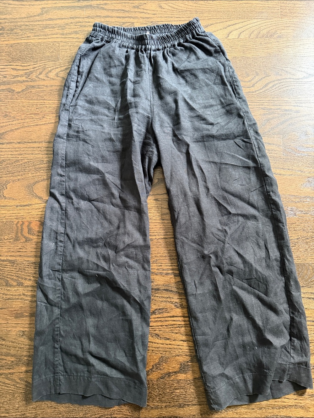 Fine European Linen wide leg pants